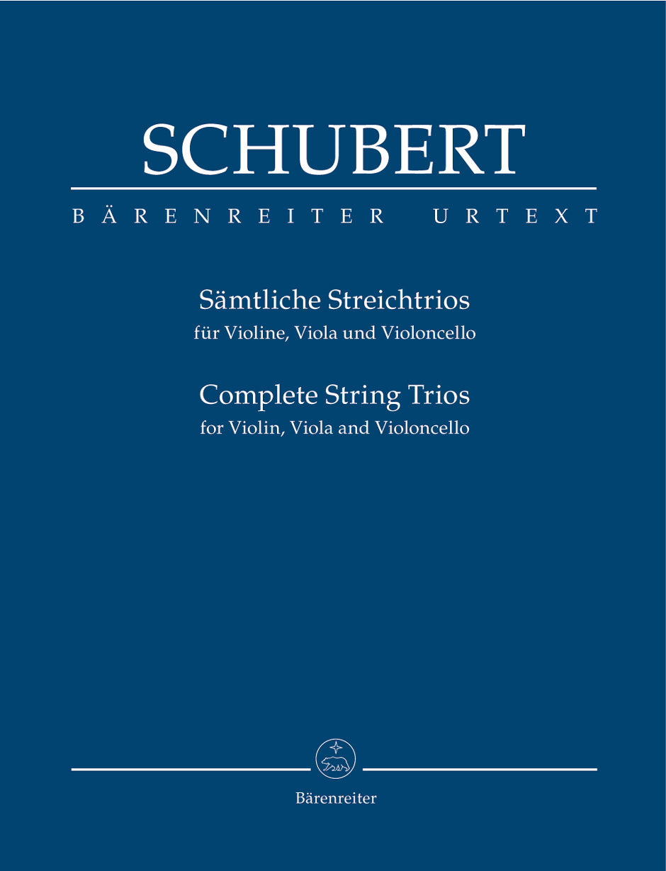 Schubert: Complete String Trios - Study Score