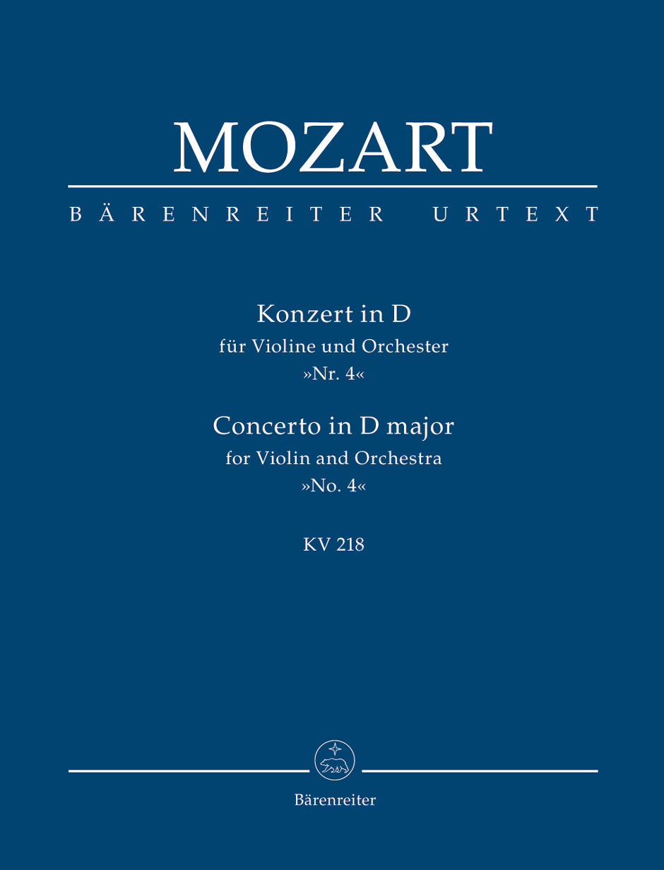 Mozart: Violin Concerto No 4 D K218 - Study Score