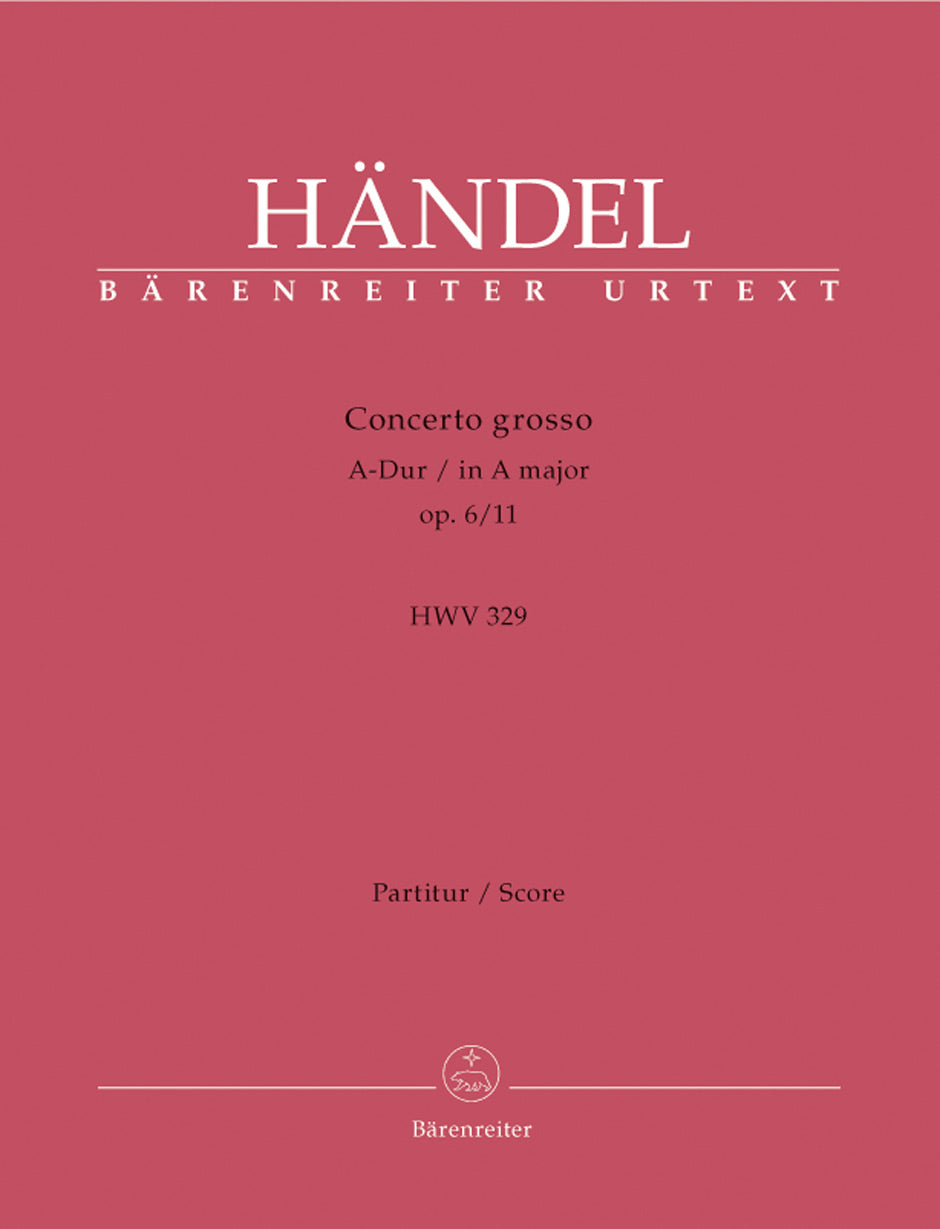 Handel: Concerto Grosso in A Op 6, 11 - Full Score