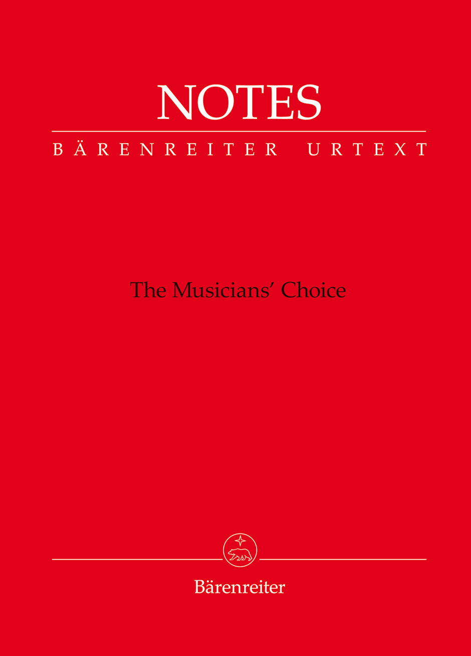 Bärenreiter: The Musician's Choice Notebook - Red Cover