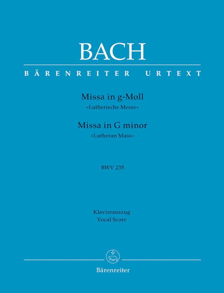 Bach: Mass in G Minor BWV235 - Vocal Score