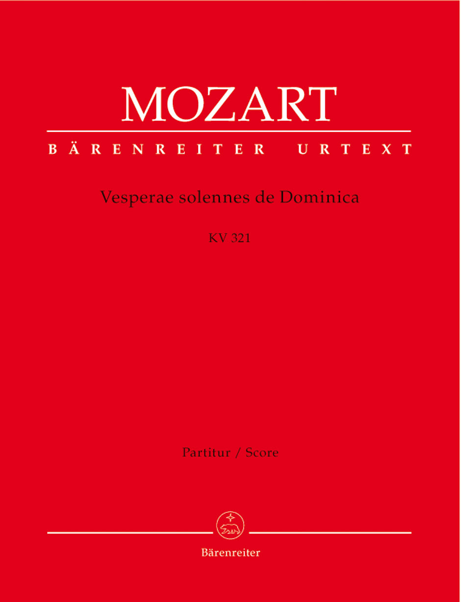 Mozart: Vesperae Solennes K321 - Full Score