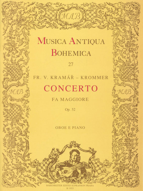 Krommer: Oboe Concerto in F Op 52 for Oboe & Piano