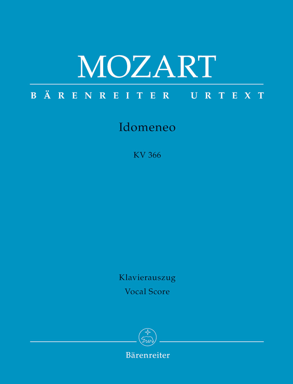 Mozart: Idomeneo K366 - Vocal Score