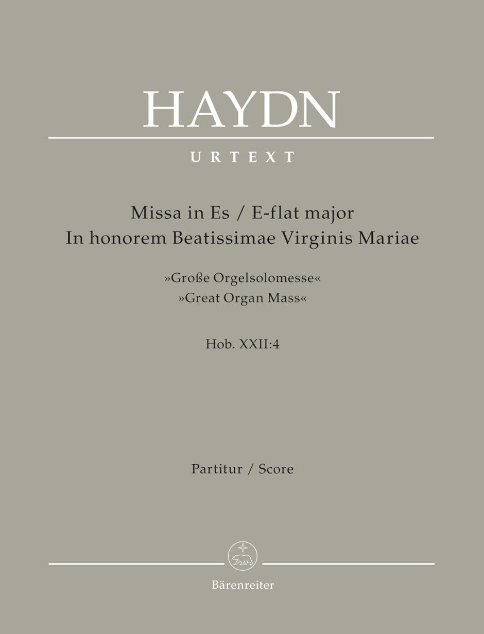 Haydn: Great Organ Solo Mass in E Flat - Full Score