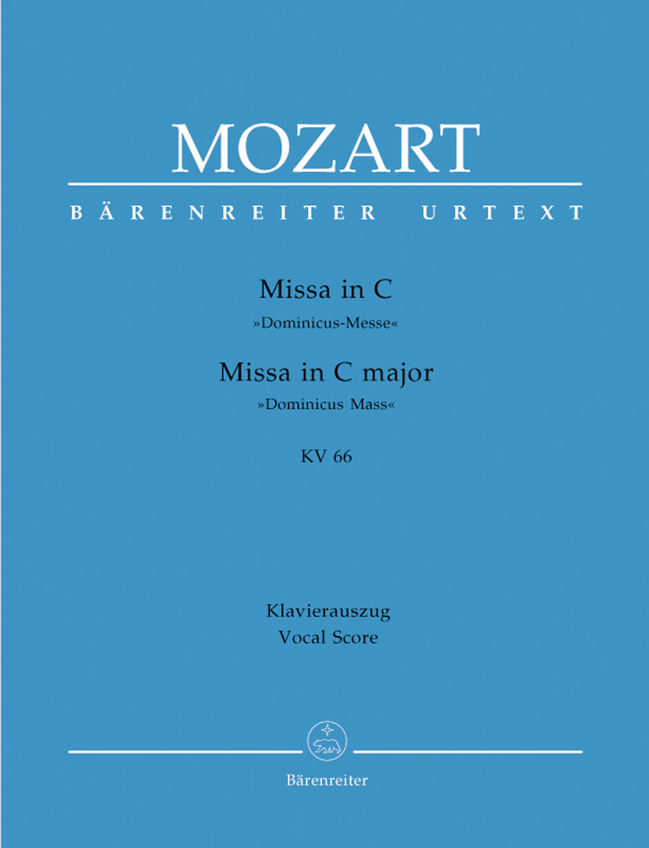 Mozart: Mass C K66 Dominicus - Vocal Score