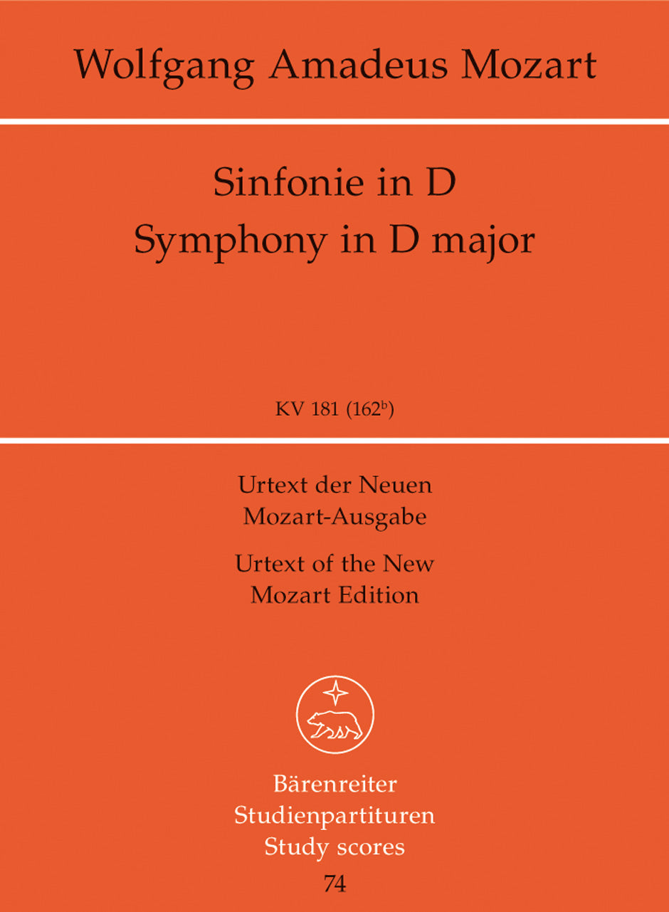 Mozart: Symphony No 23 in D K181 - Study Score