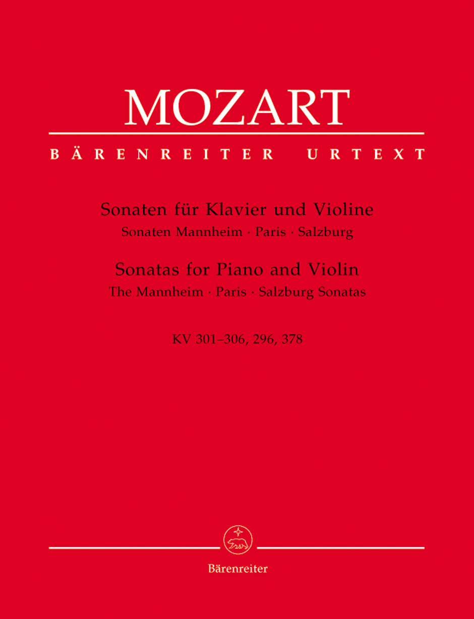 Mozart: Sonatas Mannh, Paris, Slzbg Violin