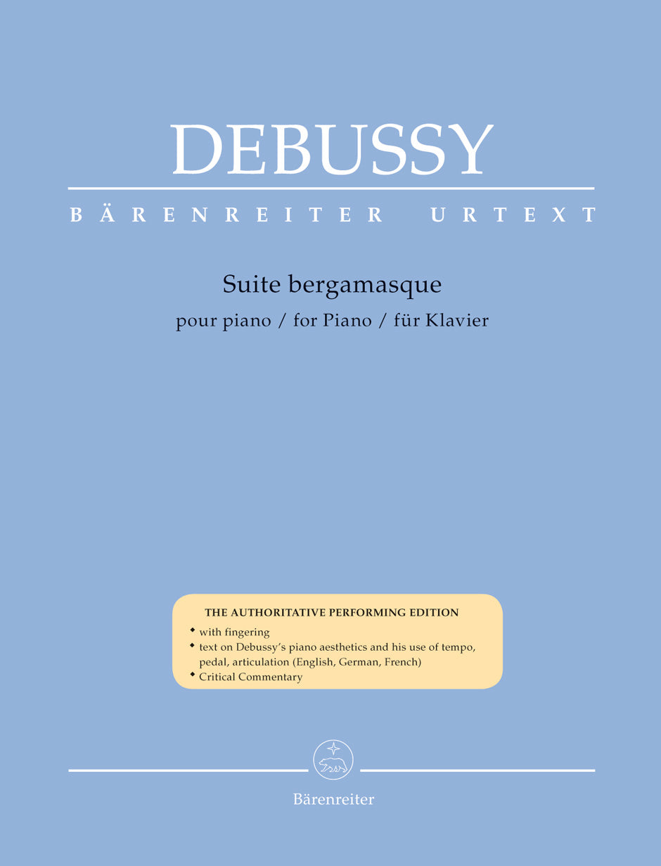 Debussy: Bergamasque Suite for Solo Piano