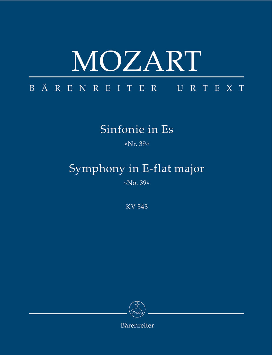 Mozart: Symphony No 39 in E Flat K543 - Study Score