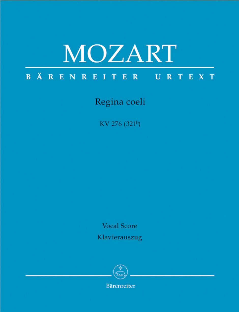 Mozart: Regina Coeli C K276 - Vocal Score