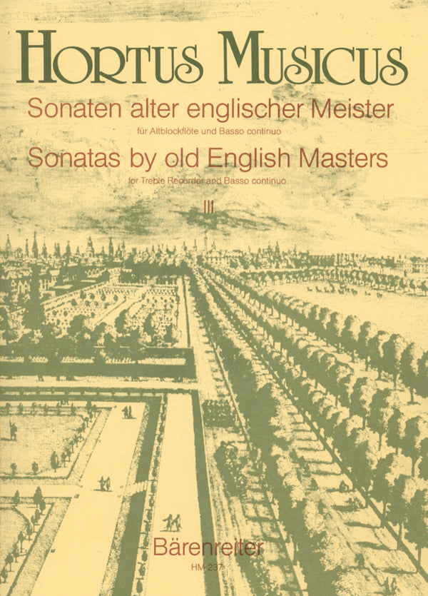 Sonatas by the Old English Masters - Vol 3 for Treble Recorder