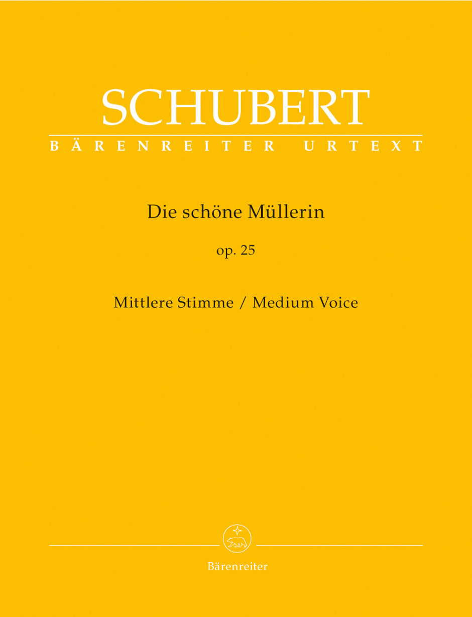 Schubert: Die Scorehone Mullerin Op 25 D 795 Medium Voice