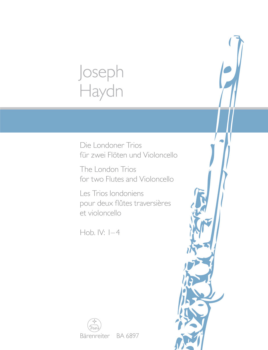 Haydn: The London Trios for 2 Flutes & Cello Hob IV:1-4