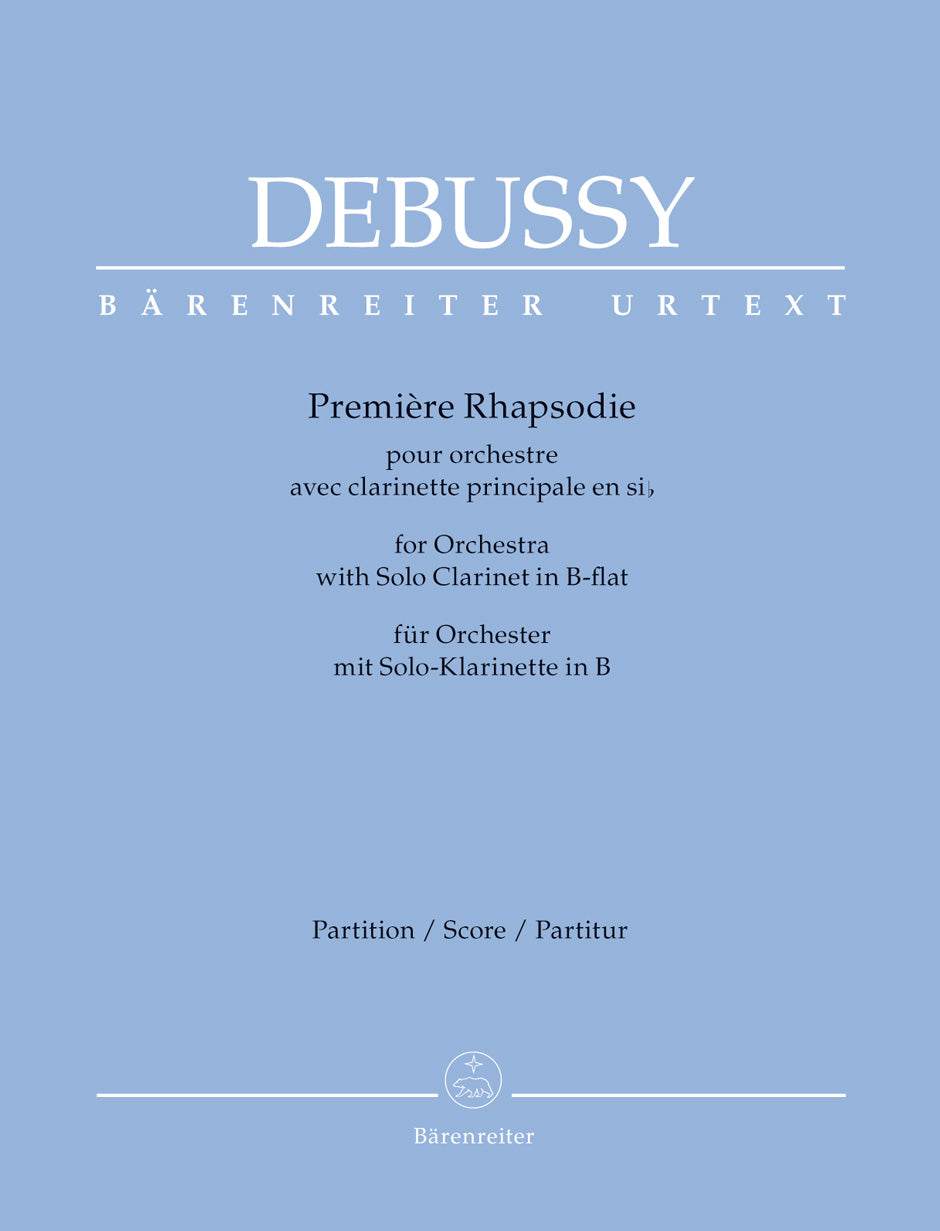Debussy: Premiere Rhapsody for Clarinet & Orchestra - Full Score