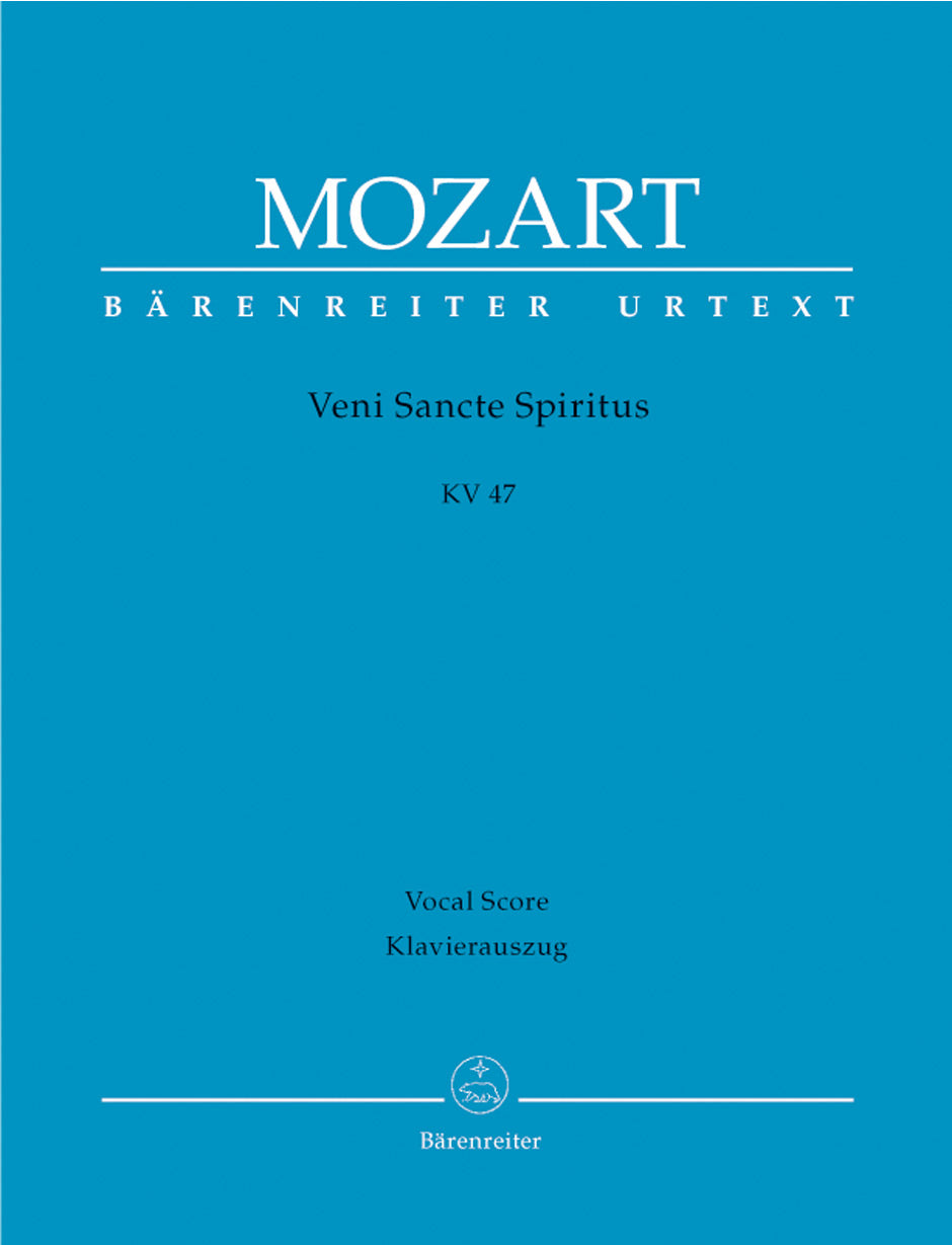 Mozart: Veni Sancte Spiritus K47 - Vocal Score