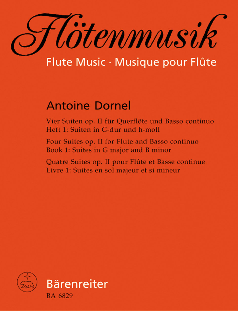 Dornel: Vier Suiten (Four Suites) Op 2 for Flute & Basso Continuo - Book 1