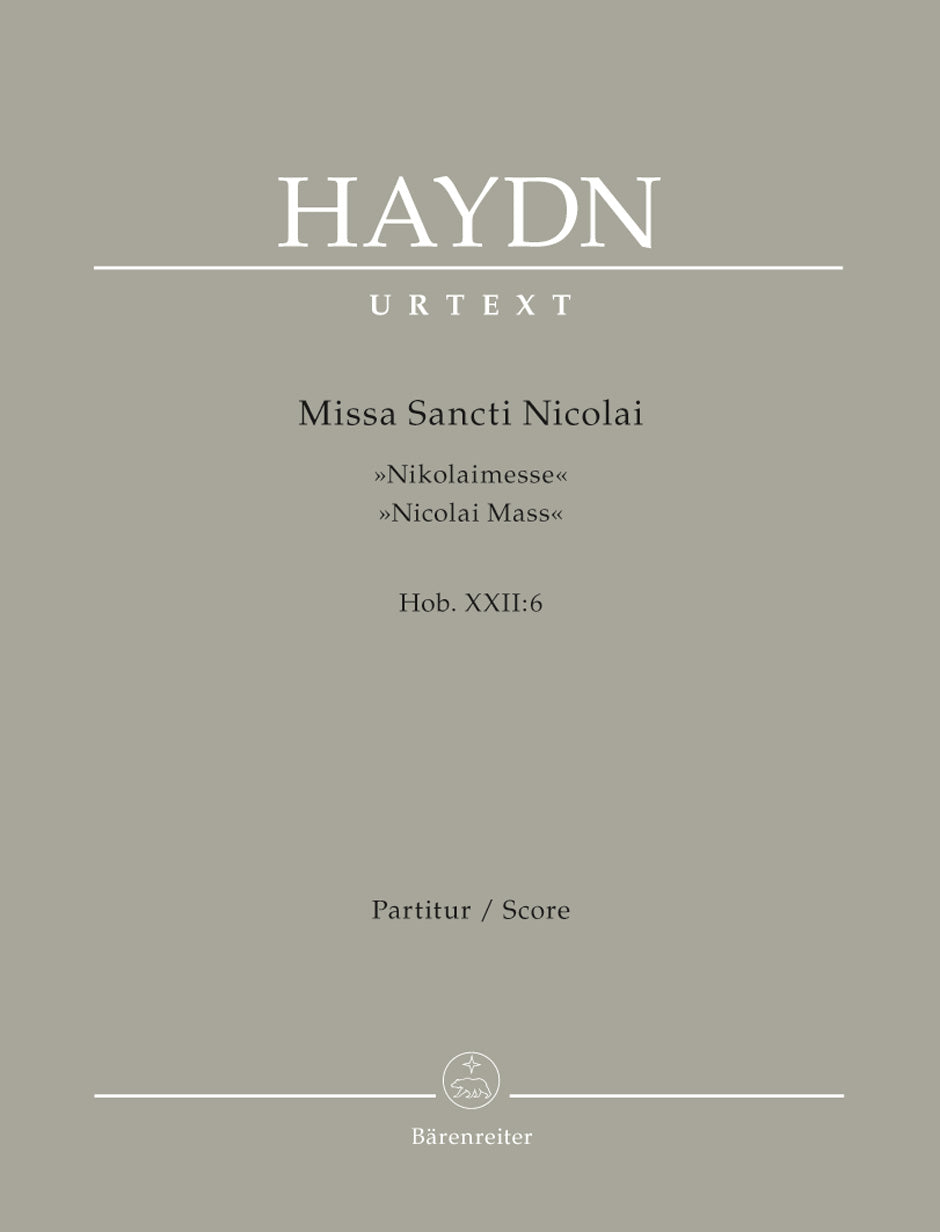 Haydn: Missa Sancti Nicolai (Hob.XXII:6) - Full Score