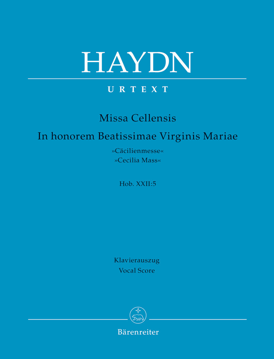 Haydn: Missa Cellensis - Vocal Score