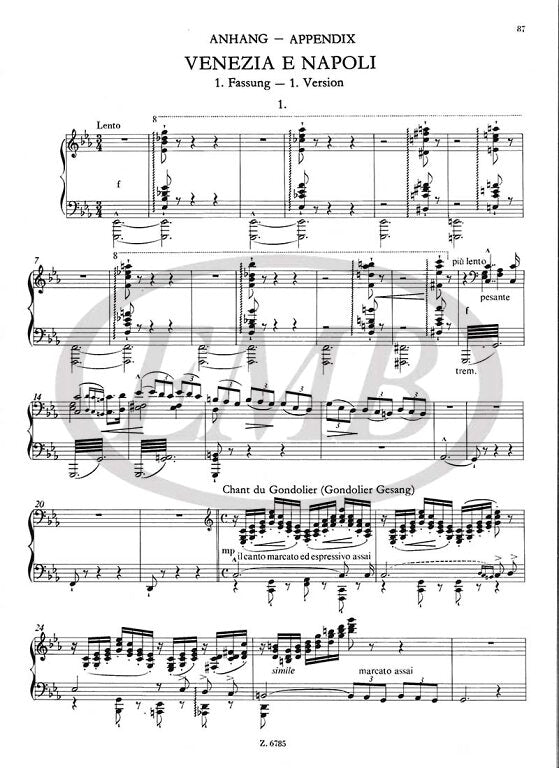 Liszt: Années de Pelerinage, Second Year - Italy