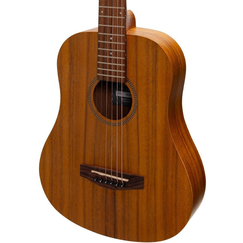 Martinez Left-Handed Acoustic Babe Traveller Guitar (Koa)