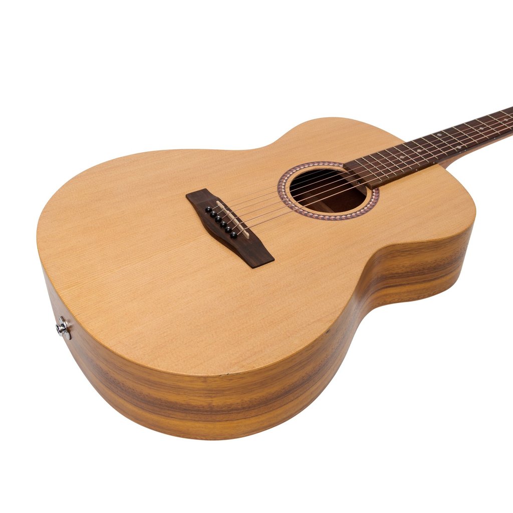 Martinez Left Handed Acoustic-Electric Small Body Guitar (Spruce/Koa)