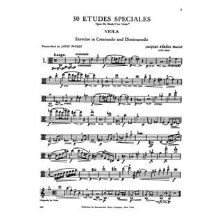 Mazas: Etudes Speciales for Viola, Op. 36 - Book 1