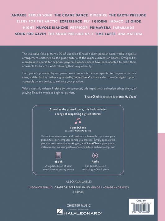 Einaudi: Graded Pieces for Piano Prep-Gr 2