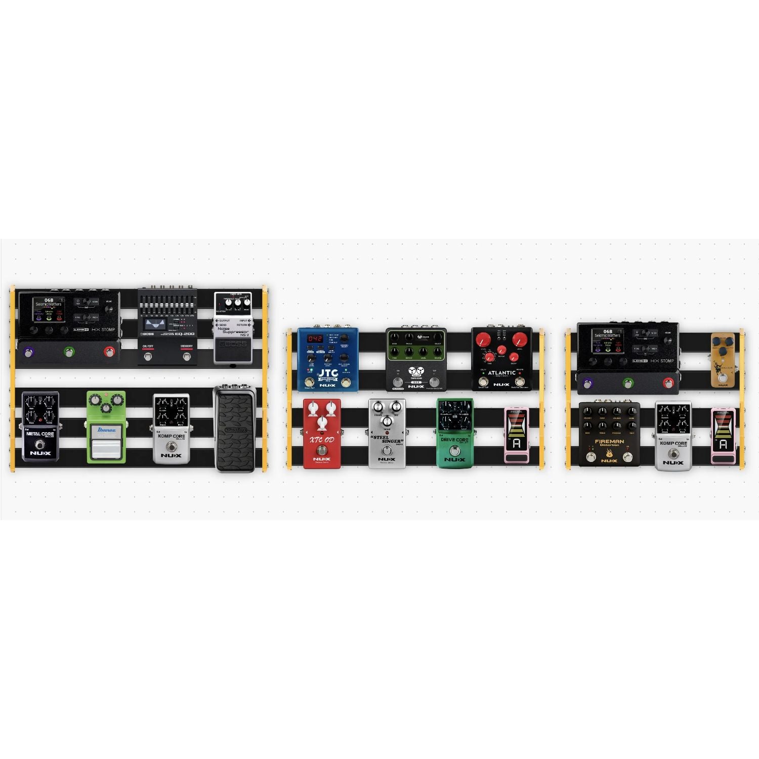 NUX Bumblebee Pedalboards w/Carry Bag