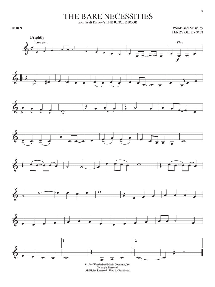 Disney Greats for Horn