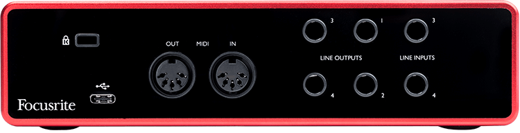 Focusrite Scarlett 4i4 (Gen 3) 4-in/4-out USB Audio Interface