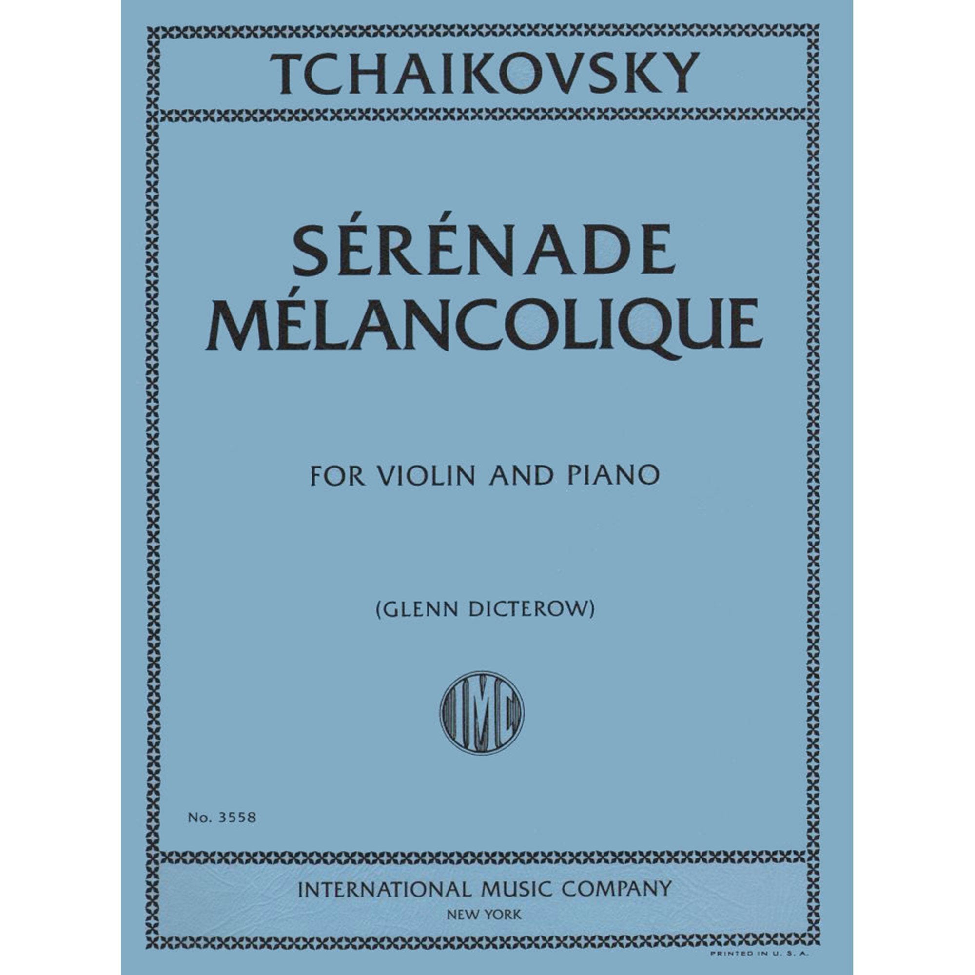Tchaikovsky: Serenade Melancolique Op. 26 Violin & Piano