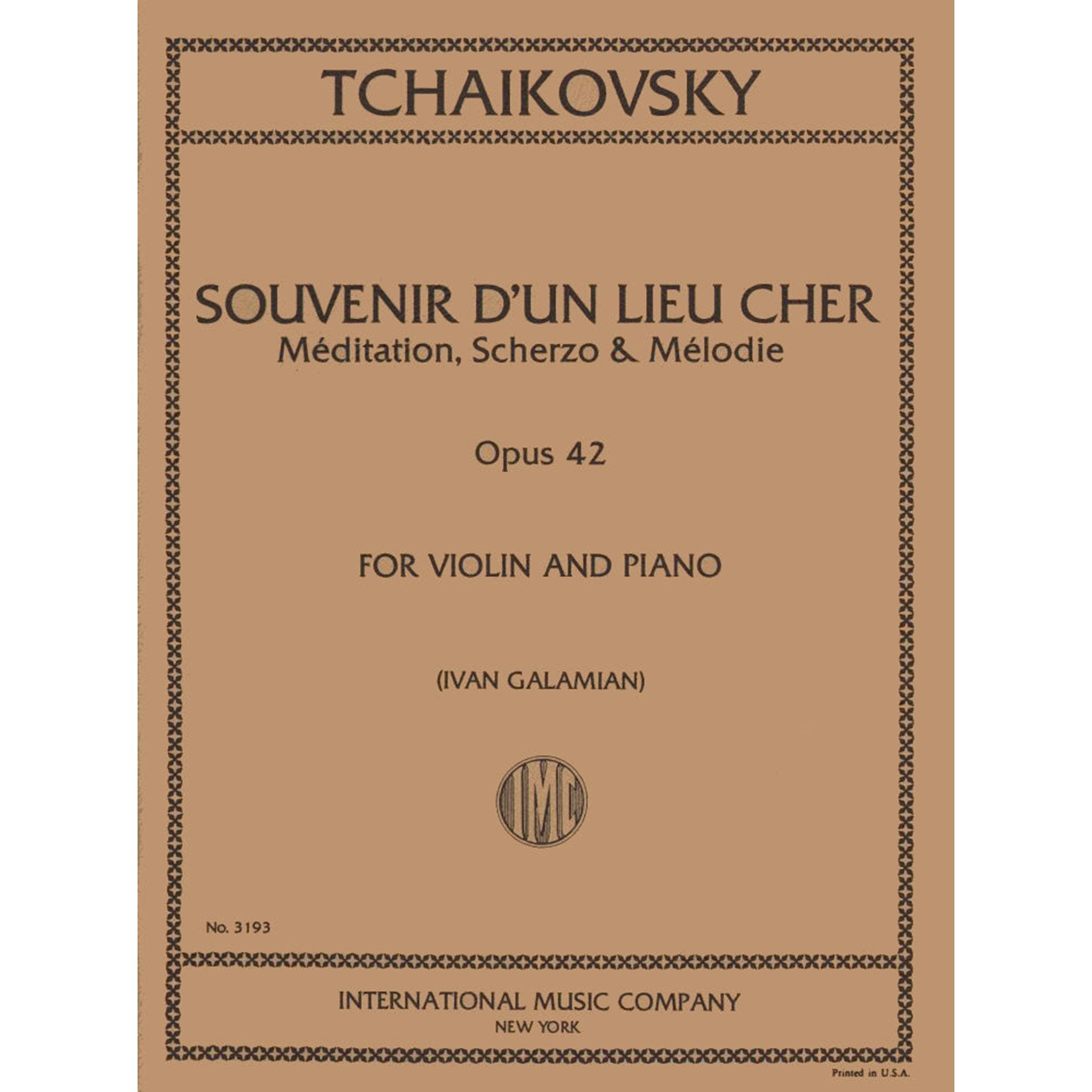 Tchaikovsky: Souvenir d'un Lieu Cher for Violin and Piano, Op 42