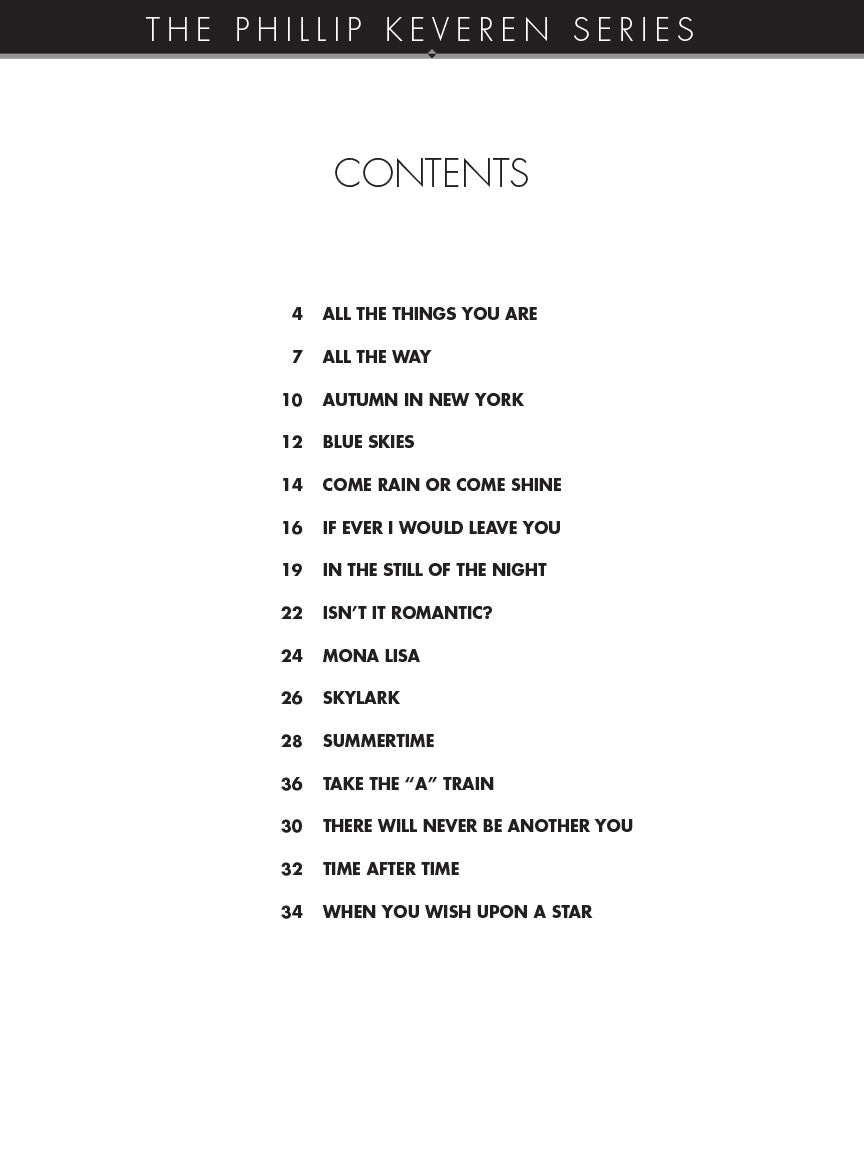 The Great American Songbook for Solo Piano arr. Phillip Keveren