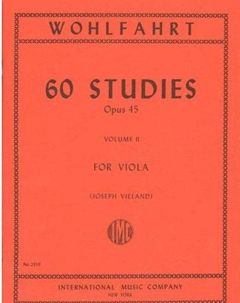Wohlfahrt: 60 Studies for Viola, Op. 45 - Book 2